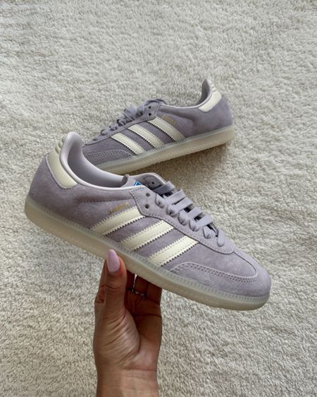 Can't wait to wear these lavender adidas sambas!
So cute for a pop of color for summer!
Runs big, size down
Sneakers, shoes, active wear, summer shoes, travel outfit

#LTKActive #LTKShoeCrush #LTKStyleTip