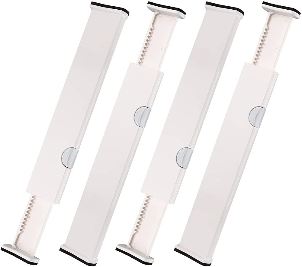 Tuevob 4 Set Plastic Drawer Dividers Expandable Drawer Partitions Drawer Organizer Separator Adju... | Amazon (UK)