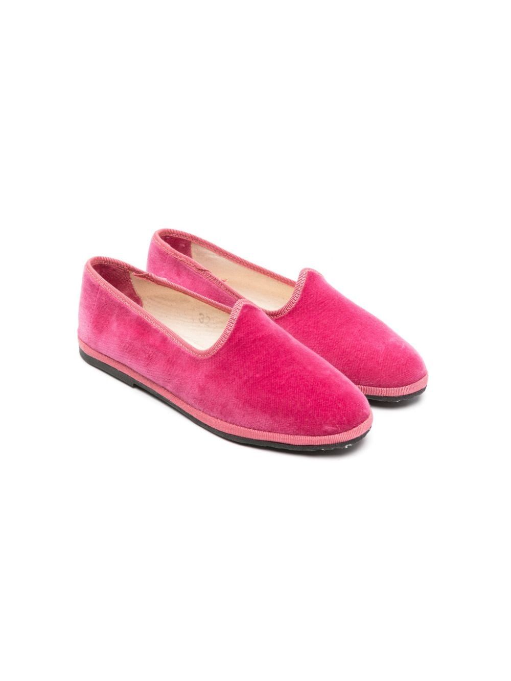 Il Gufo grosgrain-trim Suede Ballerina Shoes - Farfetch | Farfetch Global