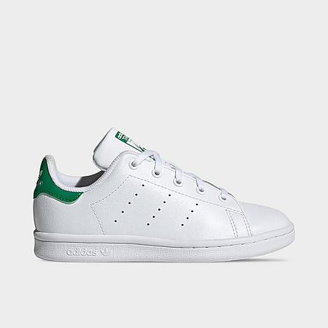 adidas Little Kids Originals Stan Smith Casual Shoes in White/Green Size: 10.5 | JD Sports (US)