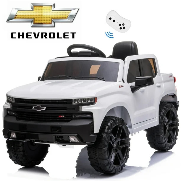 Chevrolet Silverado Ride on Toys Truck, Kids Ride on Cars for 3 Years Old Boy Toys Girl, Battery ... | Walmart (US)