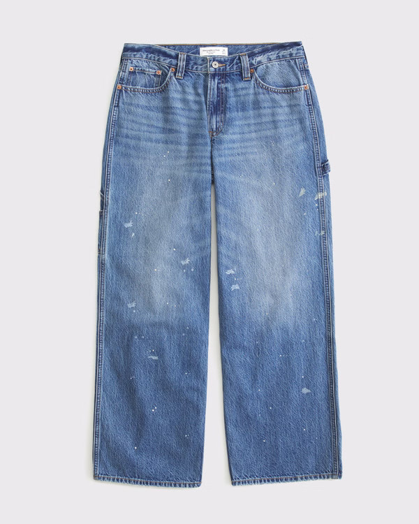 Curve Love Low Rise Ultra Loose Jean | Abercrombie & Fitch (US)
