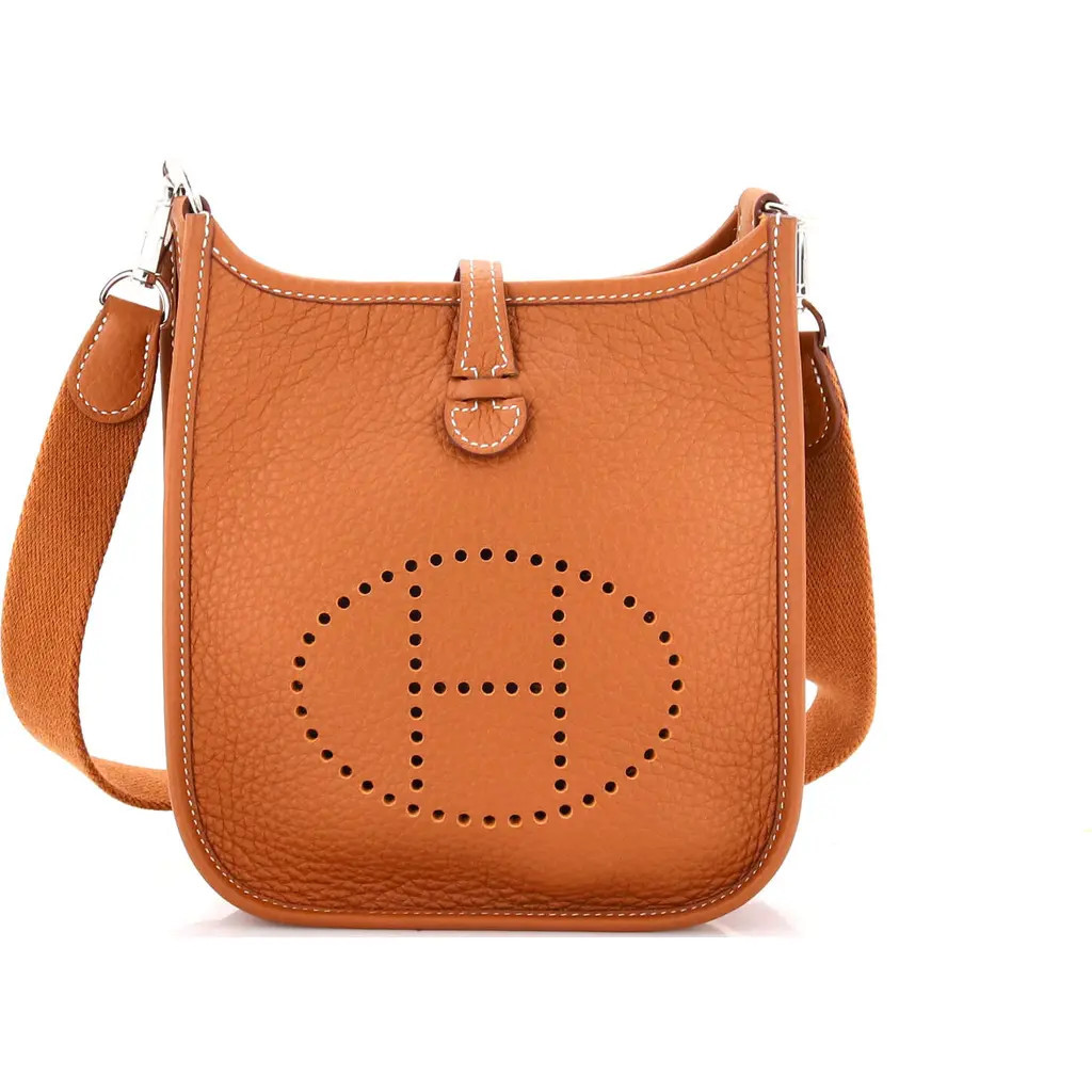 Pre-Owned Hermes Evelyne Bag Gen III Clemence TPM in Gold at Nordstrom, Size X-Small | Nordstrom