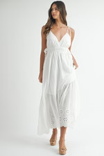 Serenity Maxi Dress in White | lauren nicole