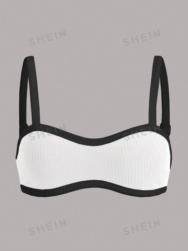 SHEIN ICON Contrast Binding Crop Summer Cami Top | SHEIN