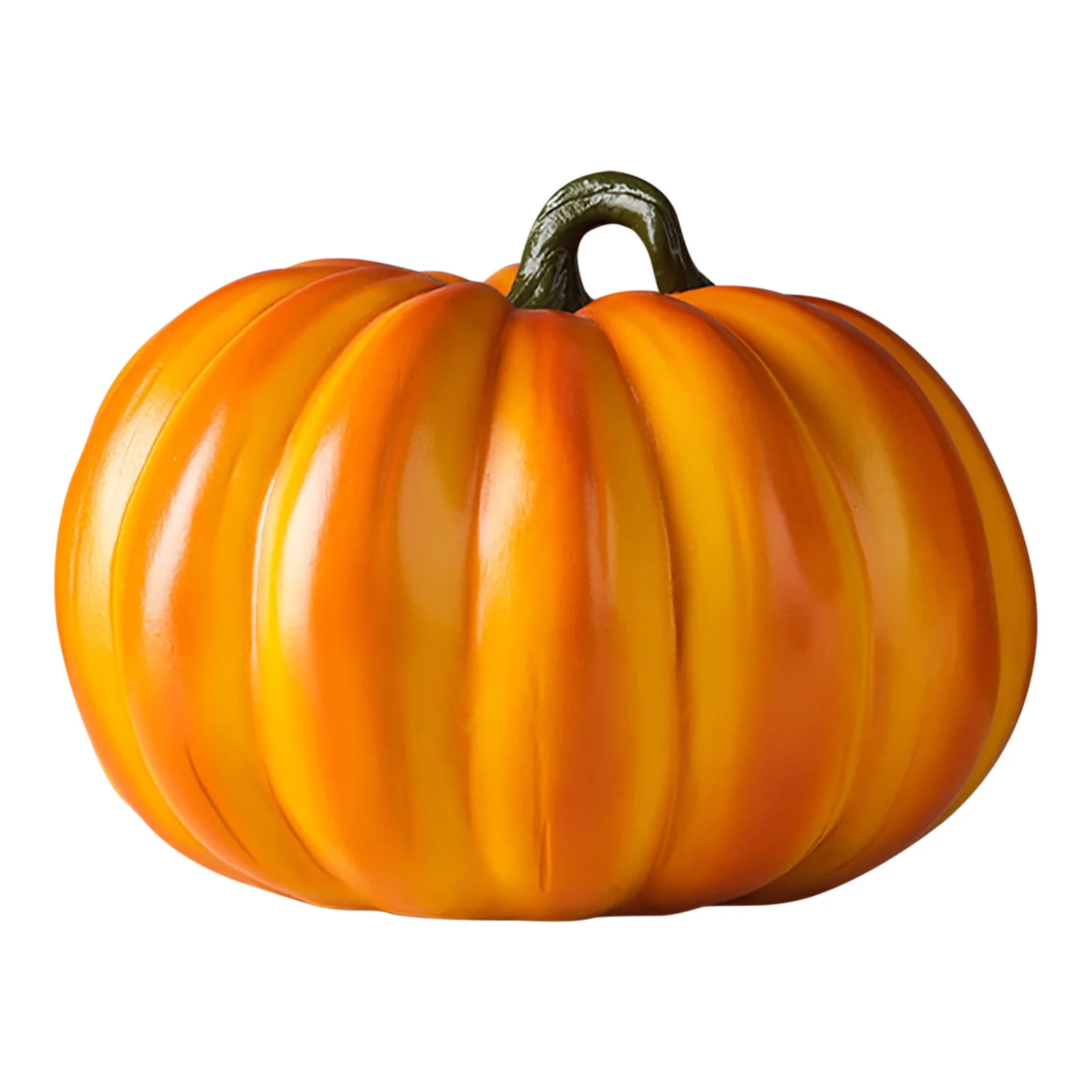 AURIGATE Artificial Orange Pumpkins Large Faux Harvest Pumpkins for Fall Thanksgiving Halloween S... | Walmart (US)