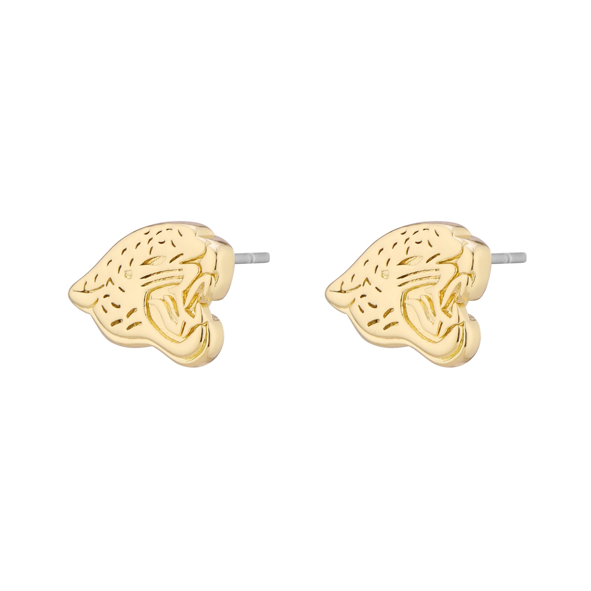 Women's Jacksonville Jaguars  LUV AJ Gold Logo Stud Earrings | NFL Shop