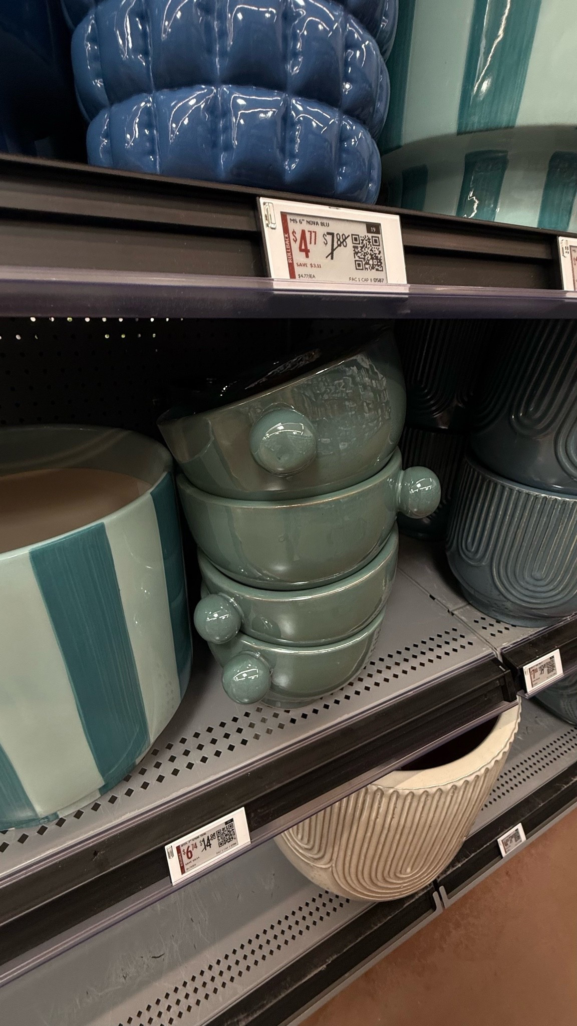 Okay Walmart is NOT playing with these knob bowls 😭🙌 This sage/teal green colorway is giving such cozy, organic modern vibes and it’s only $4.77!! Down from $7.88 — this is a STEAL and I snagged them immediately 🤌 Stack them, style them, gift them — endless possibilities. 

#WalmartHome #WalmartFinds #KnobBowl #SageGreenDecor #CeramicDecor #HomeDecorFinds #OrganicModernDecor #AffordableHome #WalmartClearance #HomeDecorDeals #LTKhome #LTKsalealert