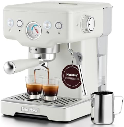 Neretva Espresso Machine, 15 Bar Espresso Coffee Machine with Visible Pressure Guage Professional... | Amazon (US)