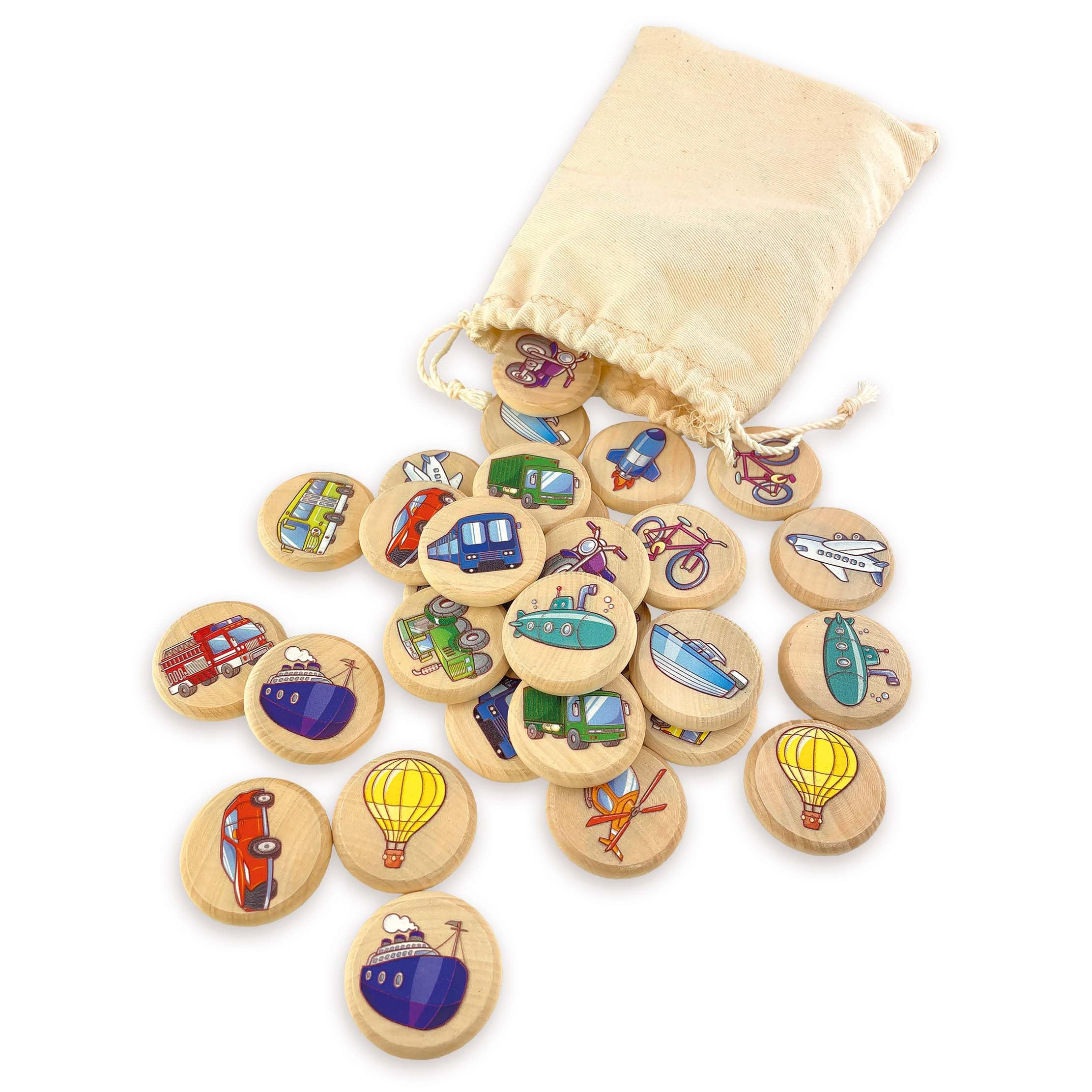 Ulanik Transport Matching Memory Game for Toddlers Age 3 + Year Old Preschool Wooden Board Games ... | Amazon (US)