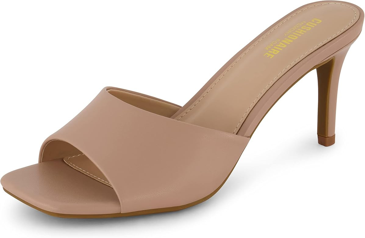 CUSHIONAIRE Women's Evie one band dress sandal +Memory Foam | Amazon (US)