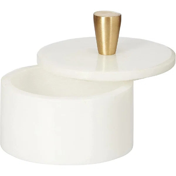 White Marble Salt Cellar | Wayfair North America