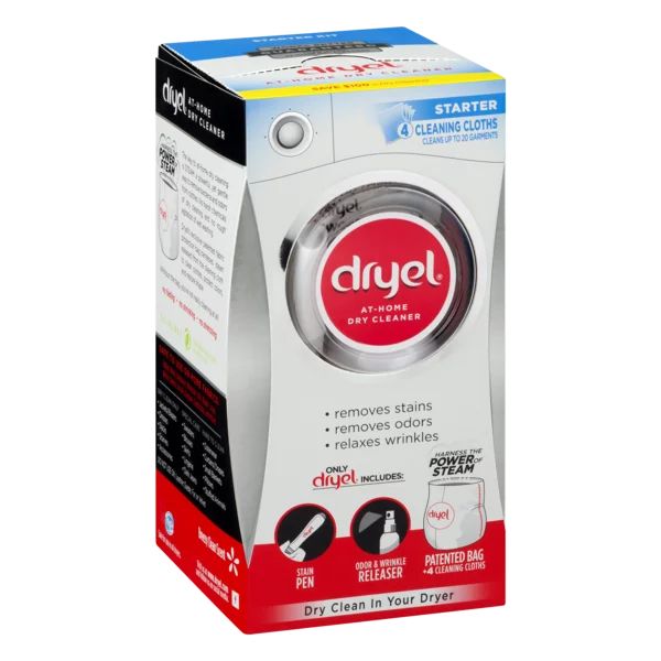 Dryel At Home Dry Cleaner Starter Kit with 4 Cleaning Cloths | Walmart (US)