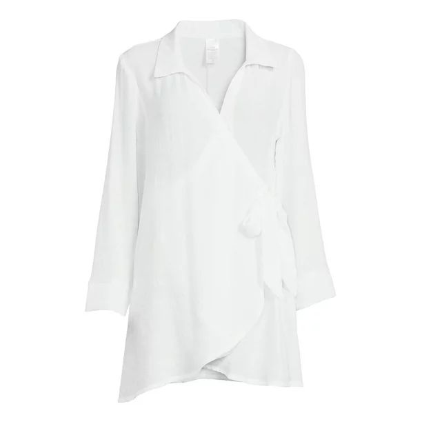 Time and Tru Women's and Women's Plus Wrap Cover-Up | Walmart (US)