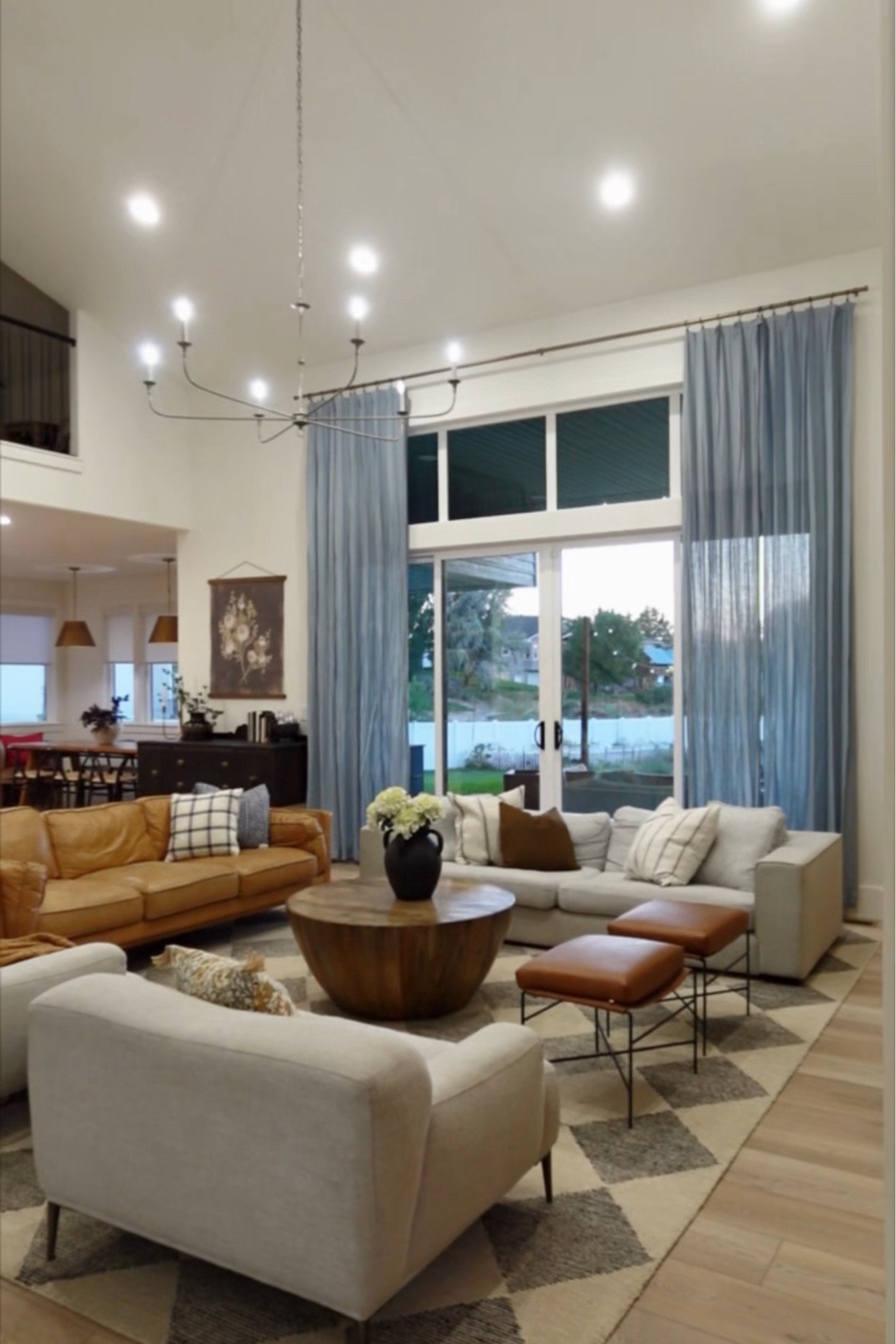 Linen curtains / living room inspo / Chris loves Julia rug / transitional light fixtures / article couch

#LTKHome