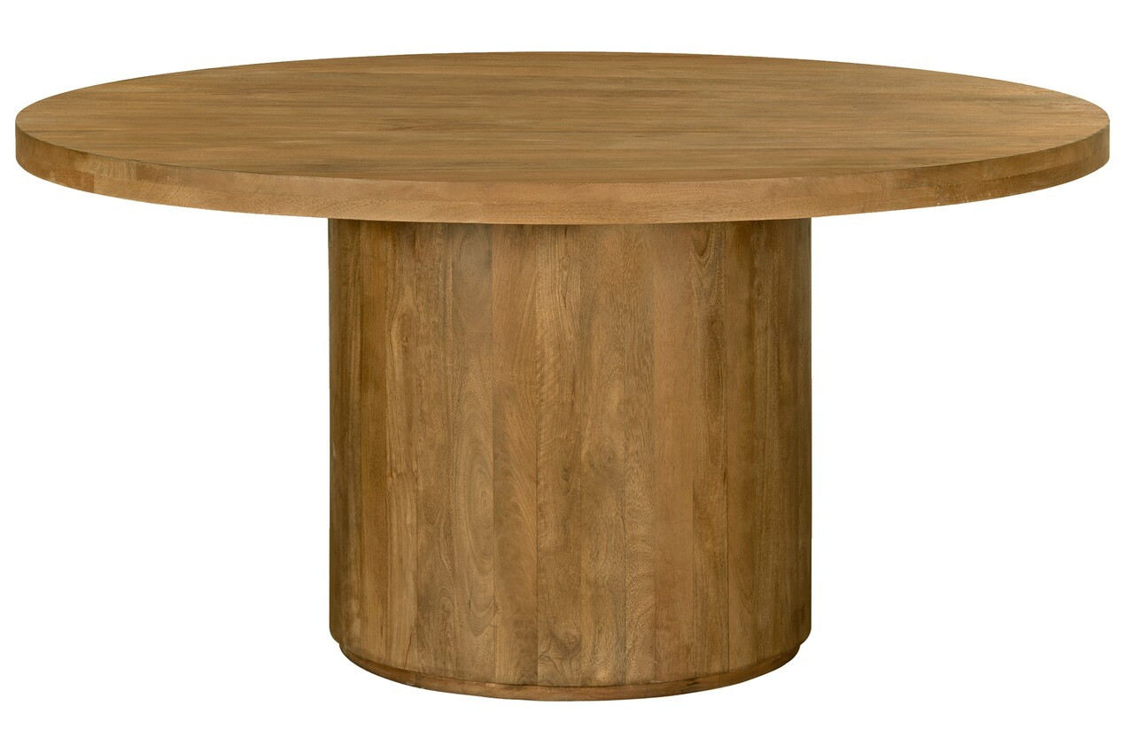 Flagstaff 60 Inch Round Dining Table In Spice Tan | 1stopbedrooms