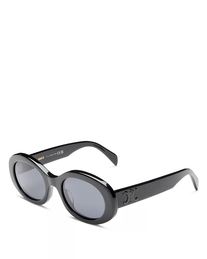 Triomphe Round Sunglasses, 52mm | Bloomingdale's (US)