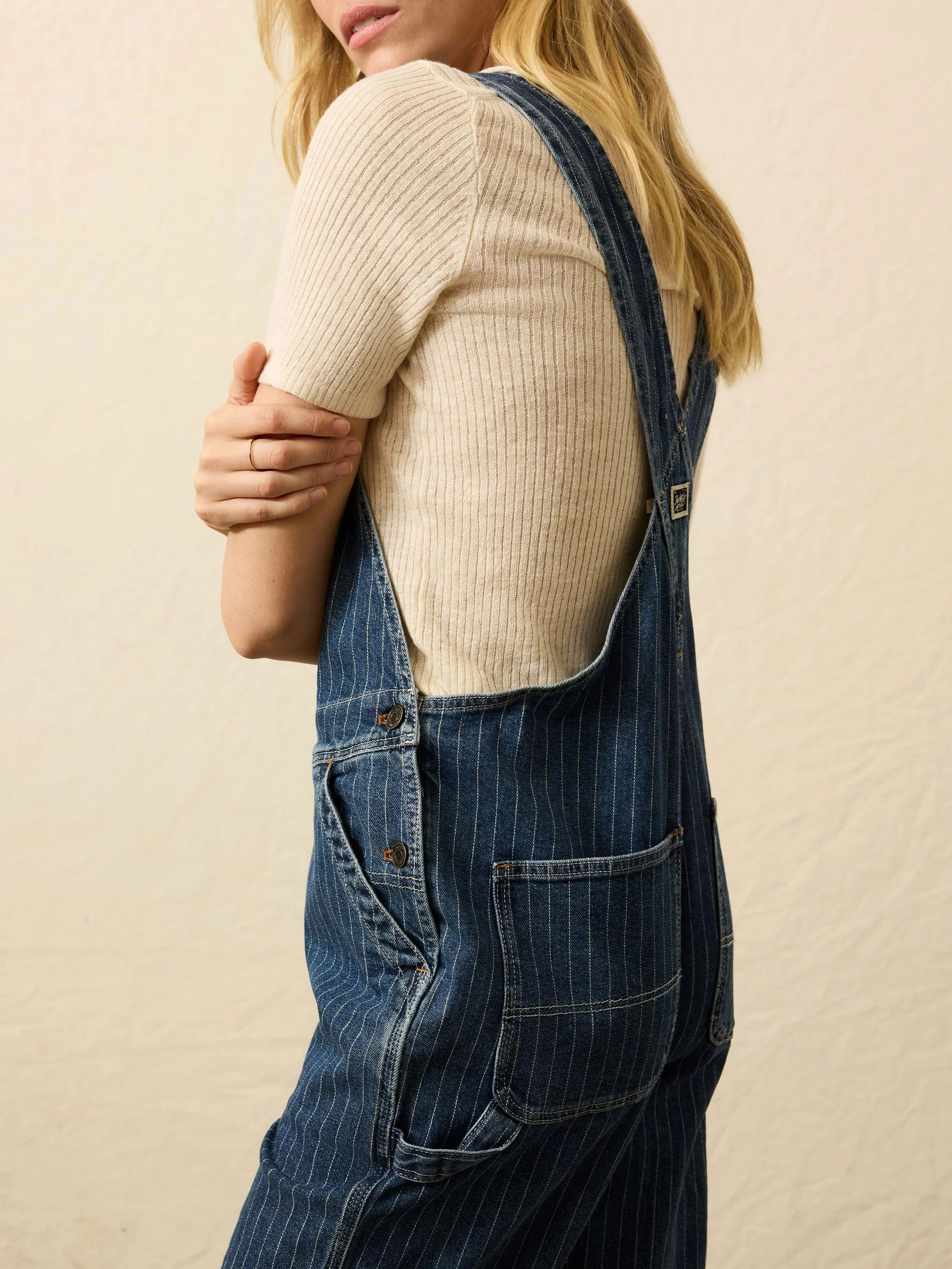 Denim Riveter Overall - Dusk Stripe Wash | Faherty