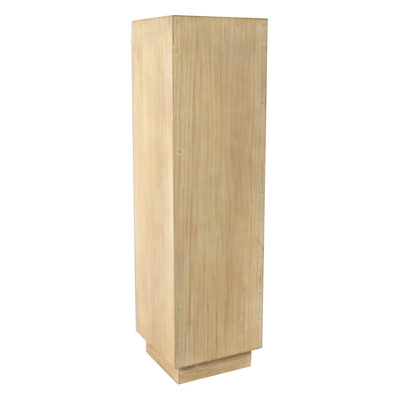 Natural Wooden Pedestal, 36" | At Home