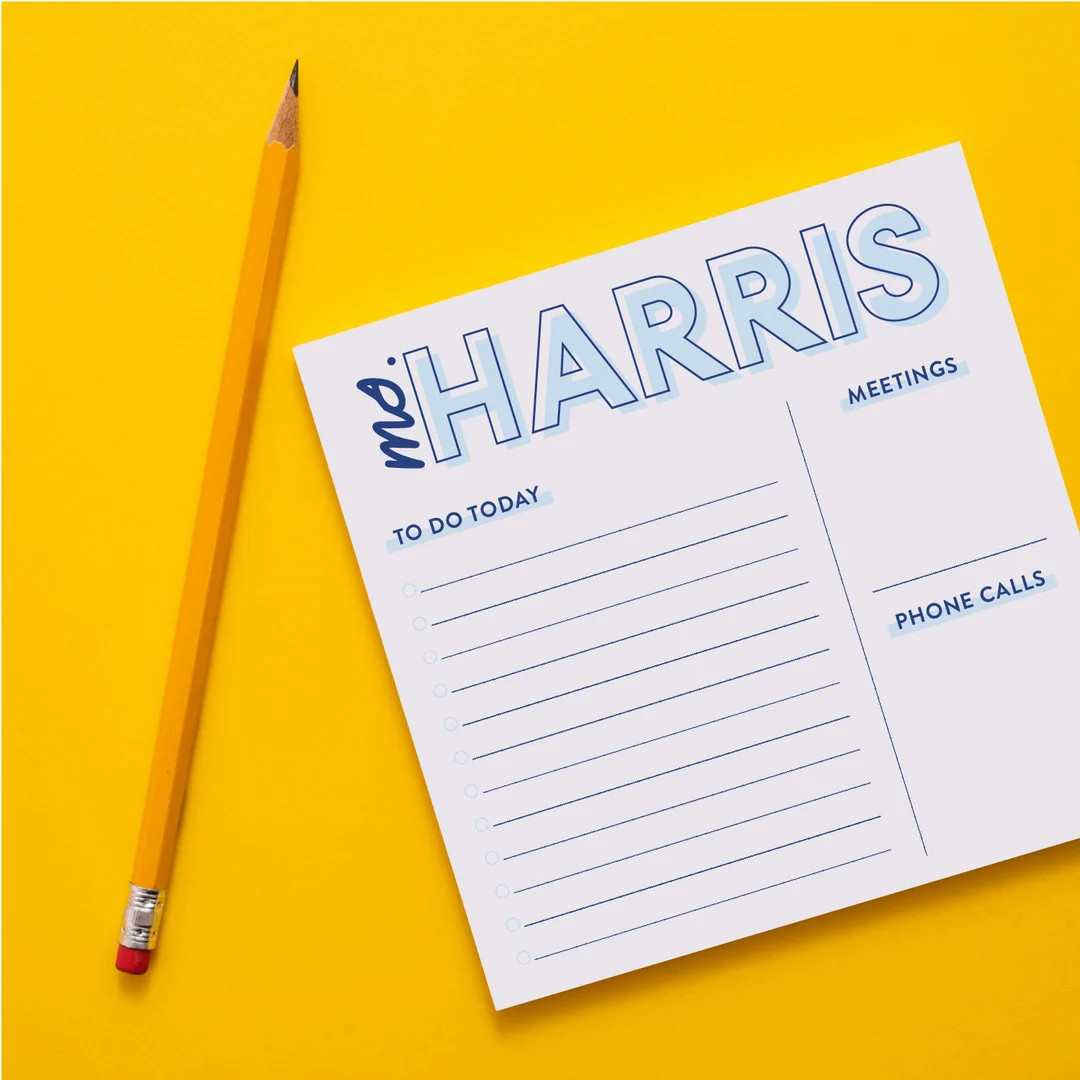 Teacher Notepad, Personalized Notepad, Monogram Notepad, Custom Stationary, Teacher Gift, PTA, to... | Etsy (US)