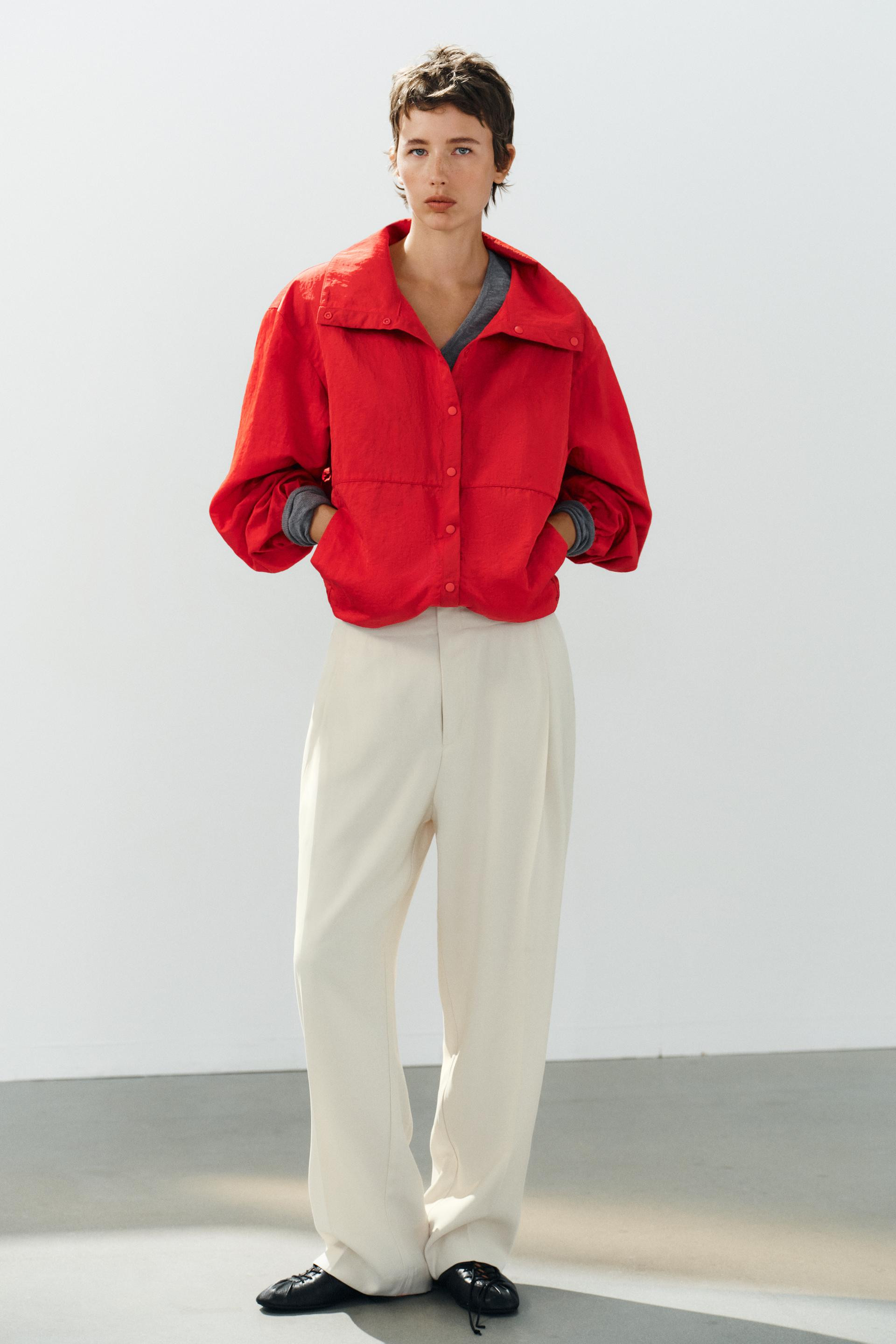 Zara - Pleated Pants - Women - Vanilla - Women | Zara US