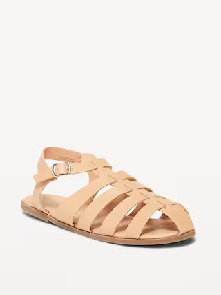 Faux-Leather Fisherman Sandals for Girls | Old Navy (US)