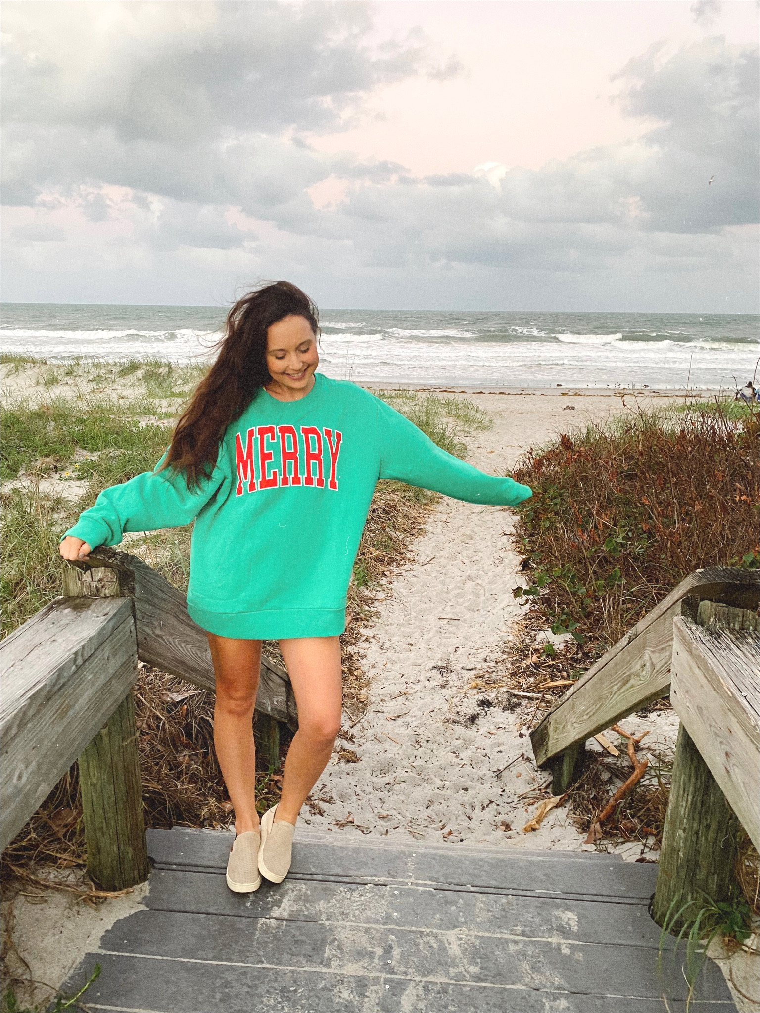 Womens merry crewneck sweatshirt 

#LTKSeasonal #LTKGiftGuide #LTKHoliday