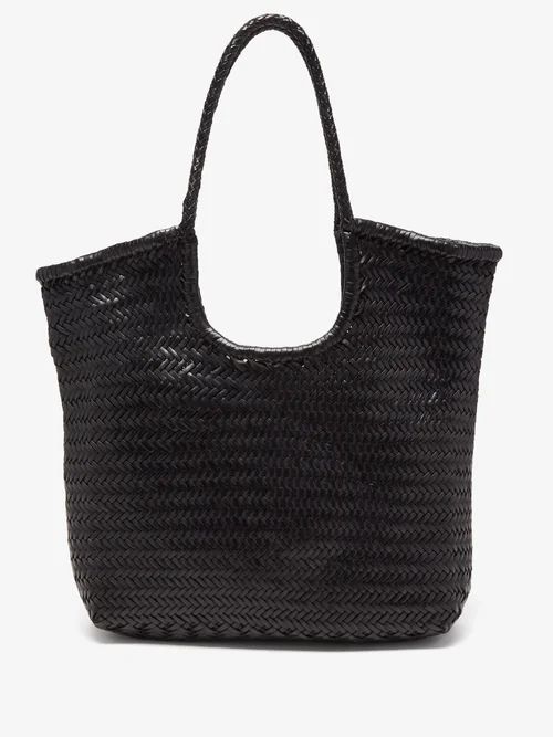Dragon Diffusion - Triple Jump Woven-leather Basket Bag - Womens - Black | Matches (UK)