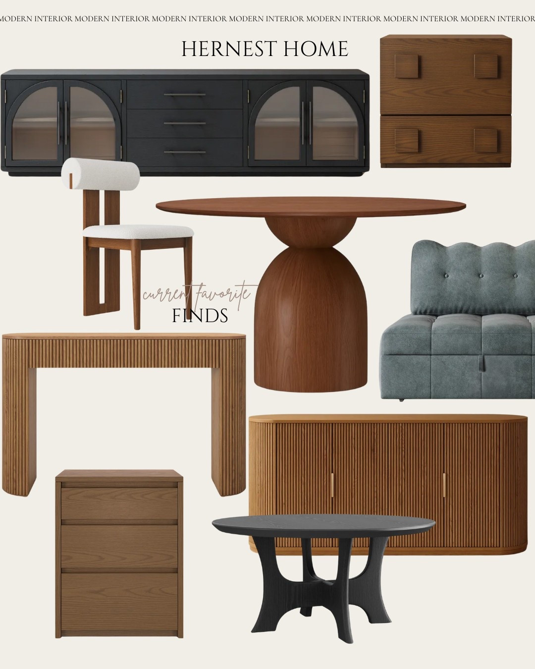 most beautiful modern chic home finds from Hernest! DISCOUNT CODE: VINI15

Dining table, affordable black coffee table, fluted console table, modern wood nightstands, organic dining chairs m, futon, sofa chair, tv stand, side board

#LTKOver40 #LTKSaleAlert #LTKHome