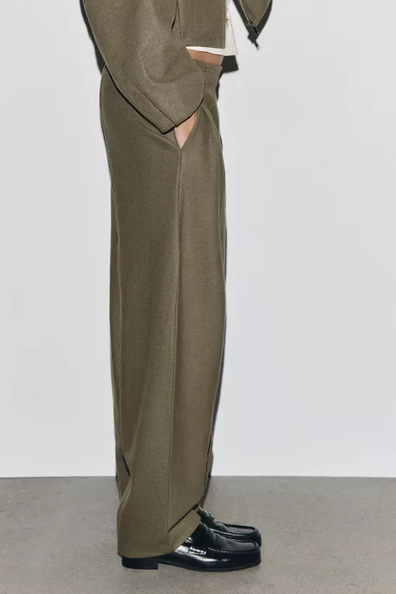 SOFT STRAIGHT-LEG TROUSERS | Zara UK