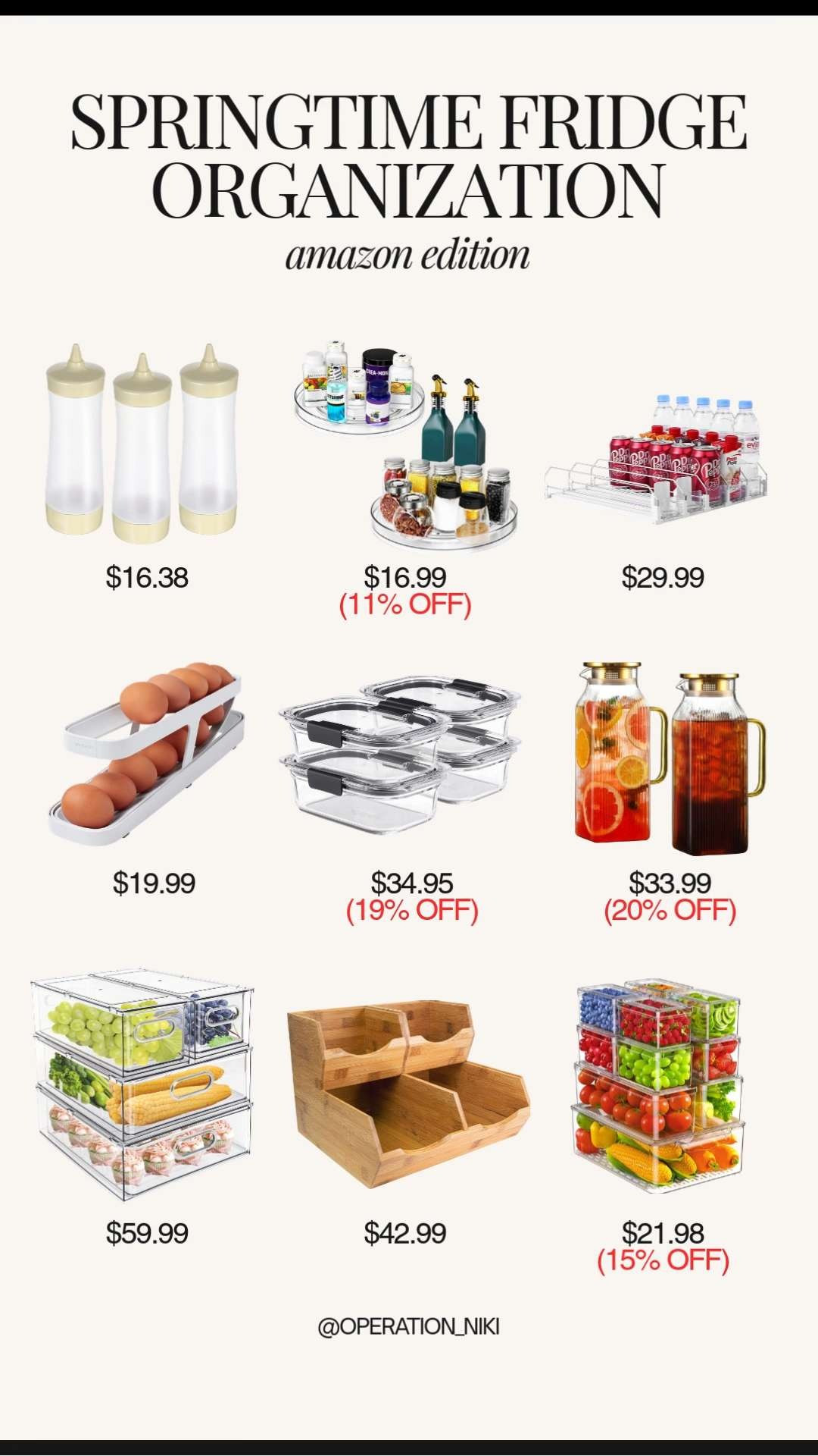 Fresh starts begin in the kitchen. 🌸🍃 Spring is the perfect time to clear out the old and organize the new for a fridge that feels as refreshing as the season.

From clear bins to labeled zones, keeping your produce crisp and your snacks accessible makes healthy eating so much easier. 🍓🥗

Follow for more @OPERATION_NIKI on IG, TikTok, & Facebook

#FridgeOrganization #SpringCleaning #RestockDay #KitchenHacks #OrganizedHome #CleanEating #FridgeGoals #SpringClean #OperationNiki #HomeOrganization 

 #LTKfoodie #LTKHome