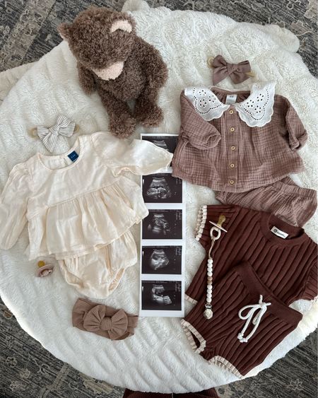 Some of the sweetest 2pc sets for babygirl 🫶🏼🤎 just love shopping for her! The choc brown set is from Wyld Bub! Others are linked and accessories as well 🥹

Amazon bows, babygirl sets, old navy set, 2pc sets for baby, h&m babygirl 

#LTKbaby #LTKfindsunder50 #LTKbump