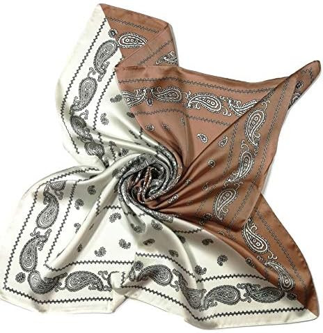Shanlin Silk Feel Pattern Square Scarves 27" X 27" | Amazon (US)
