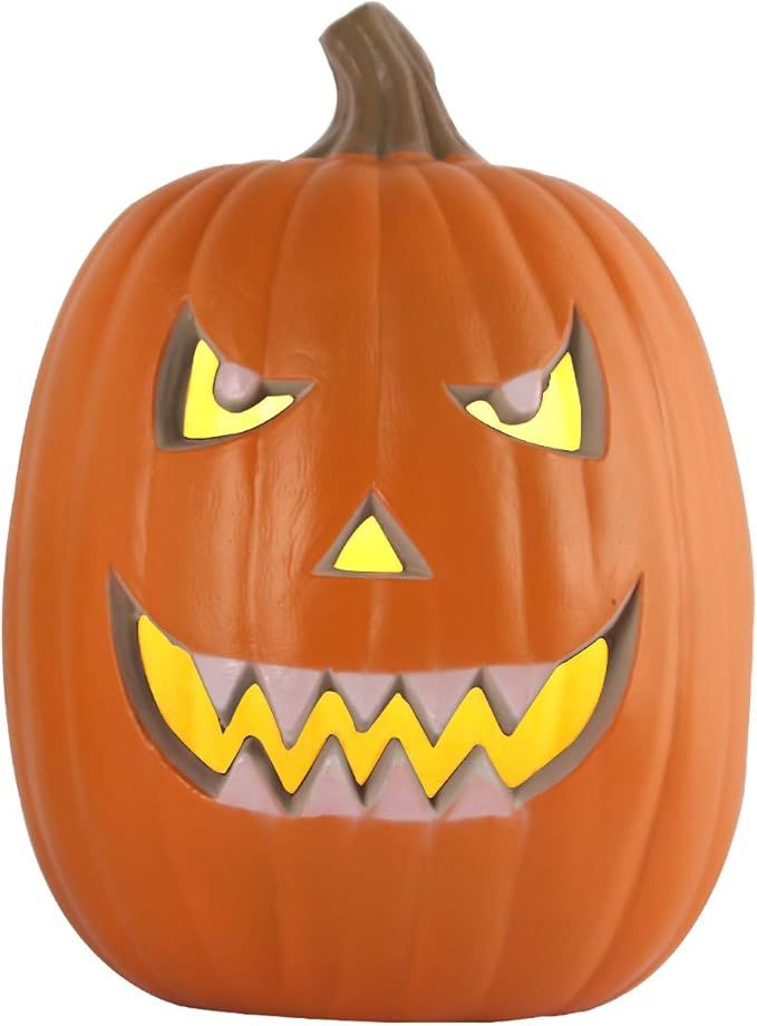Jack O Lantern - Halloween Pumpkin Lantern with Pre-lit LED Bulbs - Halloween Decorations -Indoor... | Amazon (US)