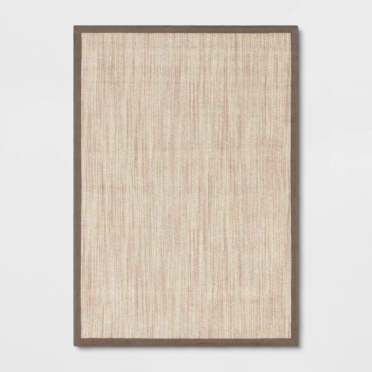 7'x10' Solid Woven Boarder Area Rug Tan - Threshold™ | Target