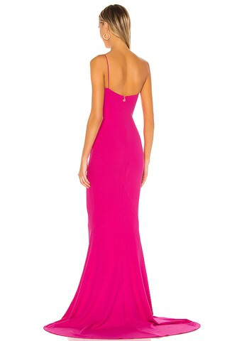 x REVOLVE Jasmine One Shoulder Gown in Neon Pink | Revolve Clothing (Global)