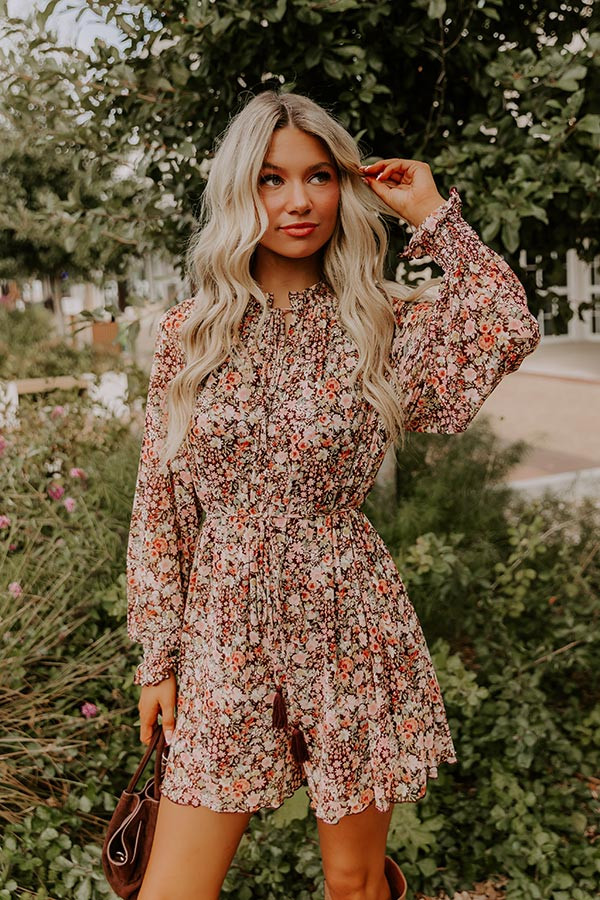 Blooming Personality Floral Mesh Romper | Impressions Online Boutique