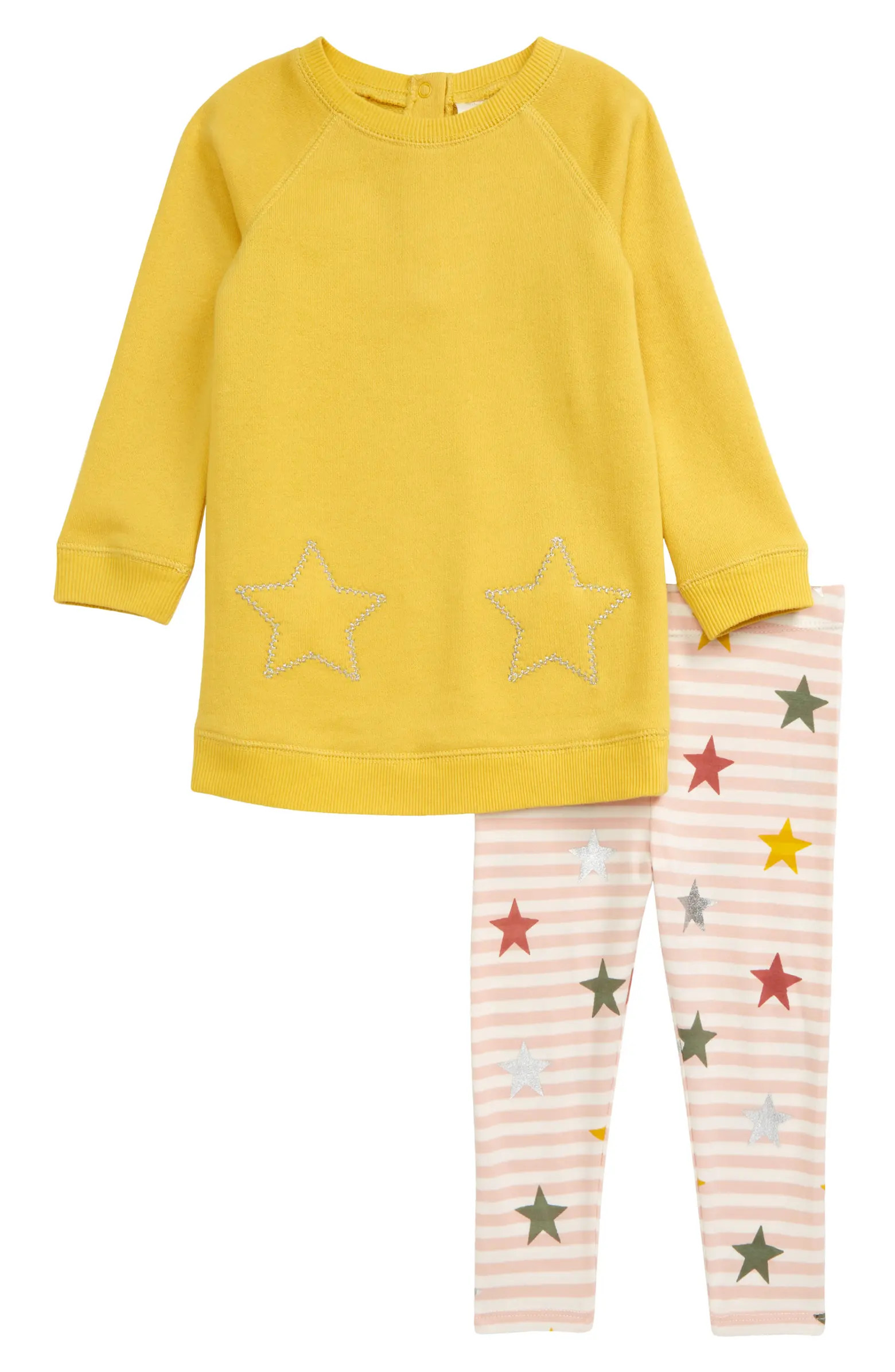 Fleece Dress & Leggings Set | Nordstrom