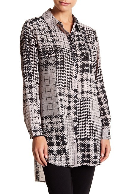 Long Sleeve Utility Tunic Blouse (Petite) | Nordstrom Rack