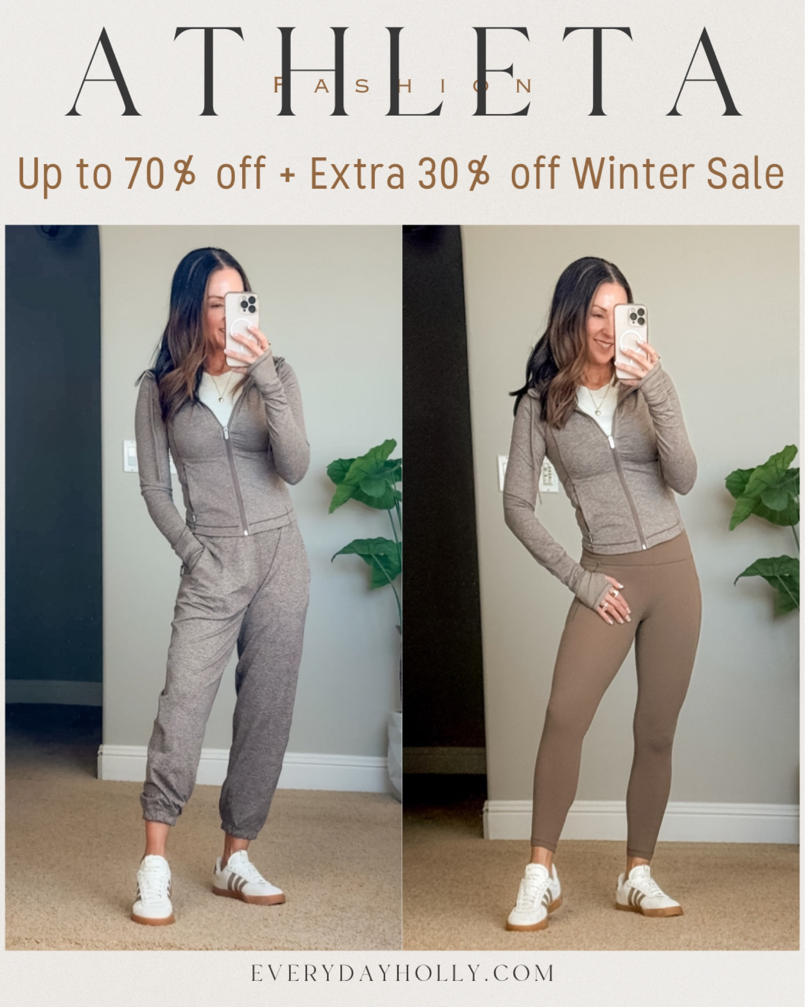 💥up to 70% off + extra 30% off @athleta
All come in petite, regular and tall length!
For reference: I’m 5’1”, 109lbs
Softluxe High rise jogger XS petite in Pyrite Feather Heather Runs big, size down 1 size.
Softluxe Crop Hoodie XS petite in Pyrite Feather Heather Runs TTS
Salutation Stash High Rise 7/8 leggings XS Petite in Clay, runs TTS
Attitude Mid-rise jogger Black XXS Petite black 
Renew Seamless Tank Small my color is sold out


#athletapartner #powerofshe #athleta #athleisure #petitefashionblogger #over50fashion #agelessstyle #comfystyle


#LTKFitness #LTKSaleAlert #LTKActive