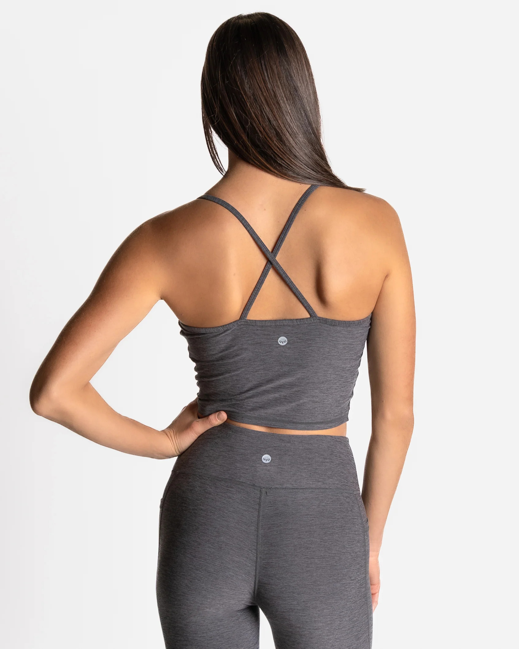 Dynamic Ava Crop Top - Magnet | Senita Athletics