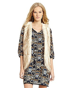 Skies Are Blue Faux-Fur Vest | Dillards Inc.