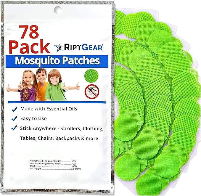 RiptGear Mosquito Patches - 78 Pack of Bug Stickers for Kids and Adults, Natural Citronella Patch... | Amazon (US)