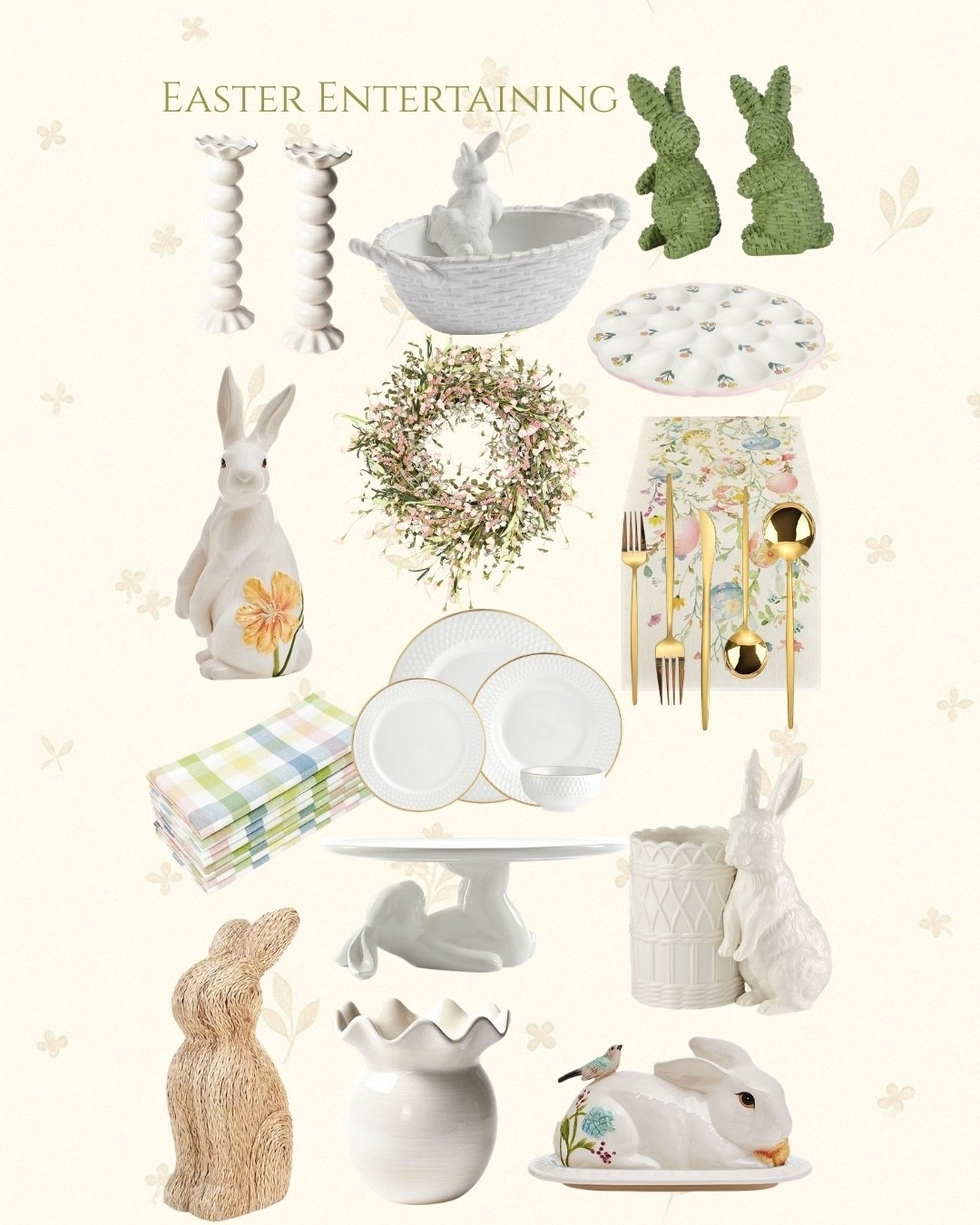 Easter Entertaining! 
So fun to decorate for the holidays. I’m loving all the bunny’s and beautiful decor for spring 🐣🐇

#LTKHome