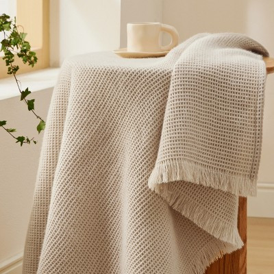 Bedsure Oatmeal Throw Blanket for Couch - Decorative Woven Throw Gifts with Tassels, Soft and Lig... | Target