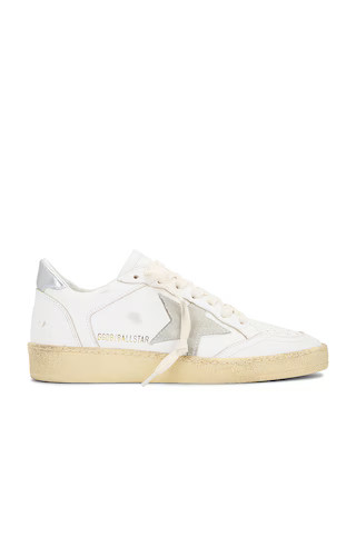 Golden Goose Ball Star Sneaker in White, Ice, & Silver from Revolve.com | Revolve Clothing (Global)