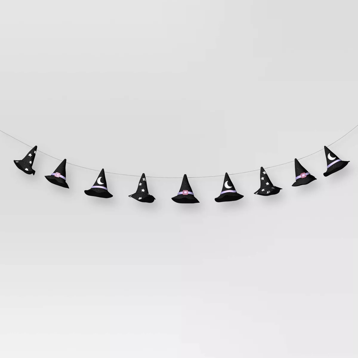72" Witch Hat Decorative Wall Garland Black - Hyde and EEK! Boutique™ | Target