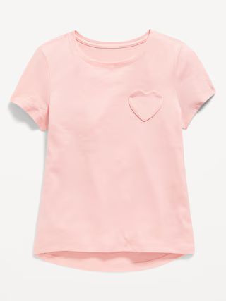 Softest Heart-Pocket T-Shirt for Girls | Old Navy (US)