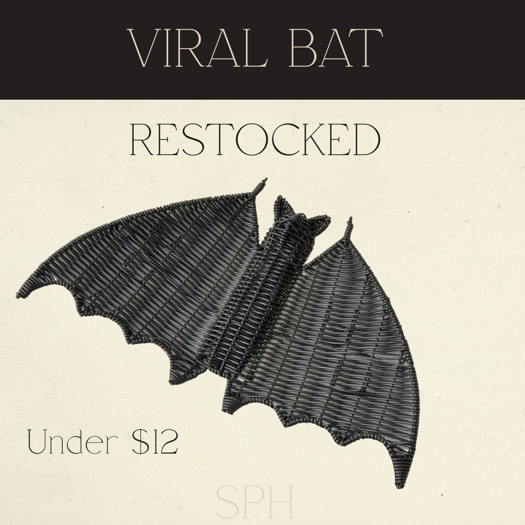 It’s sold out twice already… and it’s finally restocked 🙌

This black rattan bat dupe is flying off shelves again — and for under $12 🦇
🖤 Great quality + spooky chic
💀 Perfect for walls, shelves, or a Halloween vignette
✨ Budget-friendly + viral fave

Don’t wait — it will sell out again!

Linked it on my LTK so you can snag yours before it disappears 👻🛍️

#ViralHalloweenFind #RattanBatDupe #WalmartFinds #HalloweenDupes #BudgetHalloweenDecor #SpookySeason2025 #AnthroDupe #HalloweenLookForLess #WalmartSeasonal #LTKHalloween #LTKHome #LTKSeasonal #Under20Finds #WalmartDupes #SpookyAndStylish 

 #LTKSeasonal #LTKHome #LTKFindsUnder50