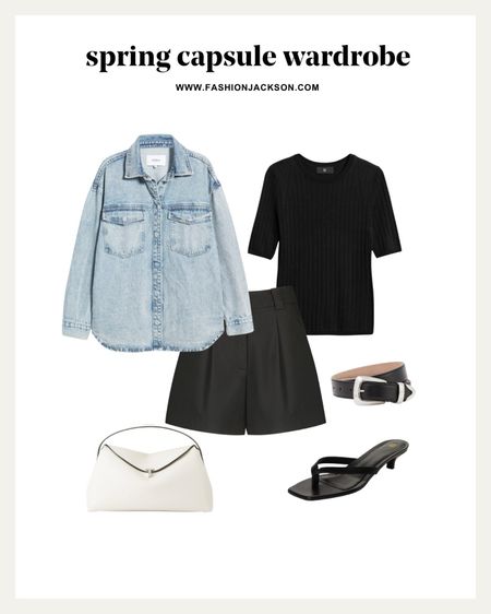 2024 Spring Capsule Wardrobe #springfashion #capsulewardrobe #springoutfit #springcapsule #denimshacket #springsweater #blackshorts #trousershorts #fashionjackson

#LTKSeasonal #LTKfindsunder100 #LTKstyletip